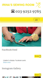 Mobile Screenshot of irinassewingroom.co.uk